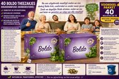 40 BOLDO THEEZAKJES KRUIDENINFUSIE (HERBORISTERIE): VERBETERT DE SPIJSVERTERING, NATUURLIJKE ZUIVERING, ONDERSTEUNING VAN DE LEVER EN GALBLAASFUNCTIE, NATUURLIJKE DETOX EN ANTIOXIDANTE WERKING VOOR ALGEMEEN WELZIJN.