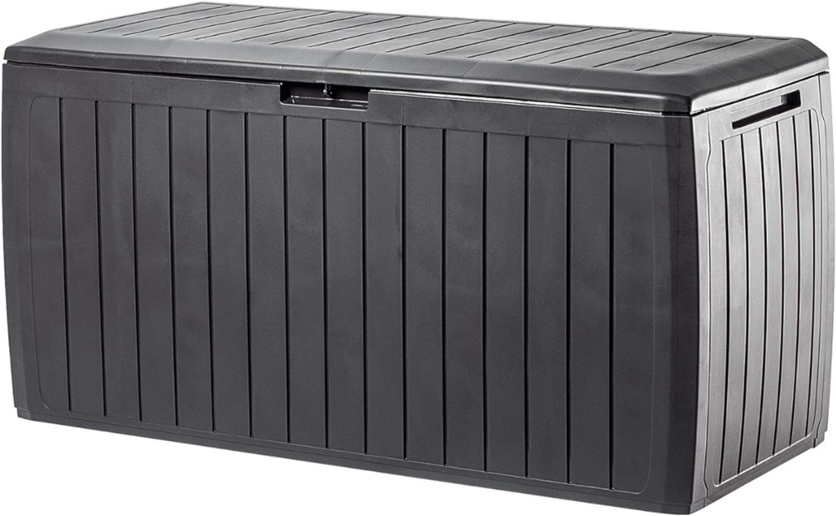 MRKK® Tuinkast - Tuinkist - Tuinkasten voor Buiten - Tuinberging - Kunststof - Zwart