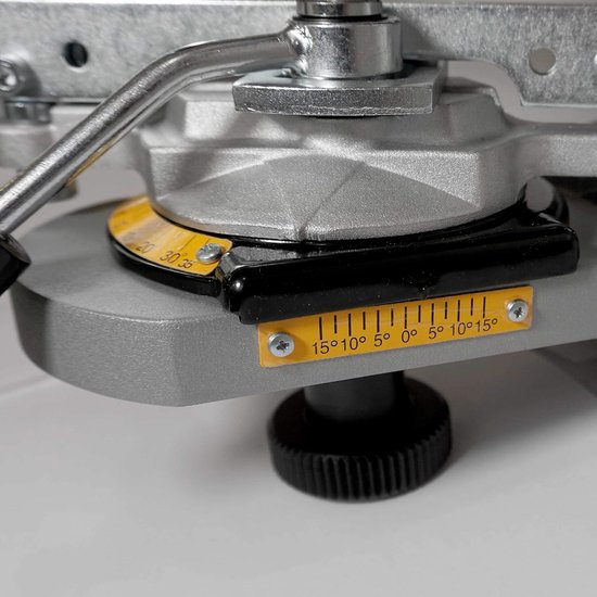 Elektrische Kettingslijper - Universele Slijpmachine Kettingzaag - Kettingen Scherp Houden - Traploos Instelbare Slijphoek - 145 mm Schijfdiameter - Grijs — afbeelding 2
