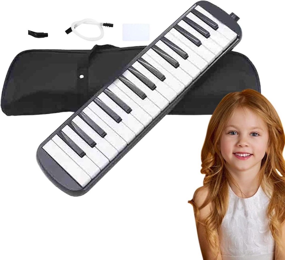 Melodica-instrument, Melodica-buis - Talk Box Instrument Luchtpianotoetsenbord met dubbele buizen | Stabiele, veilige muziekorgelmelodica voor volwassenen, studenten en kinderen