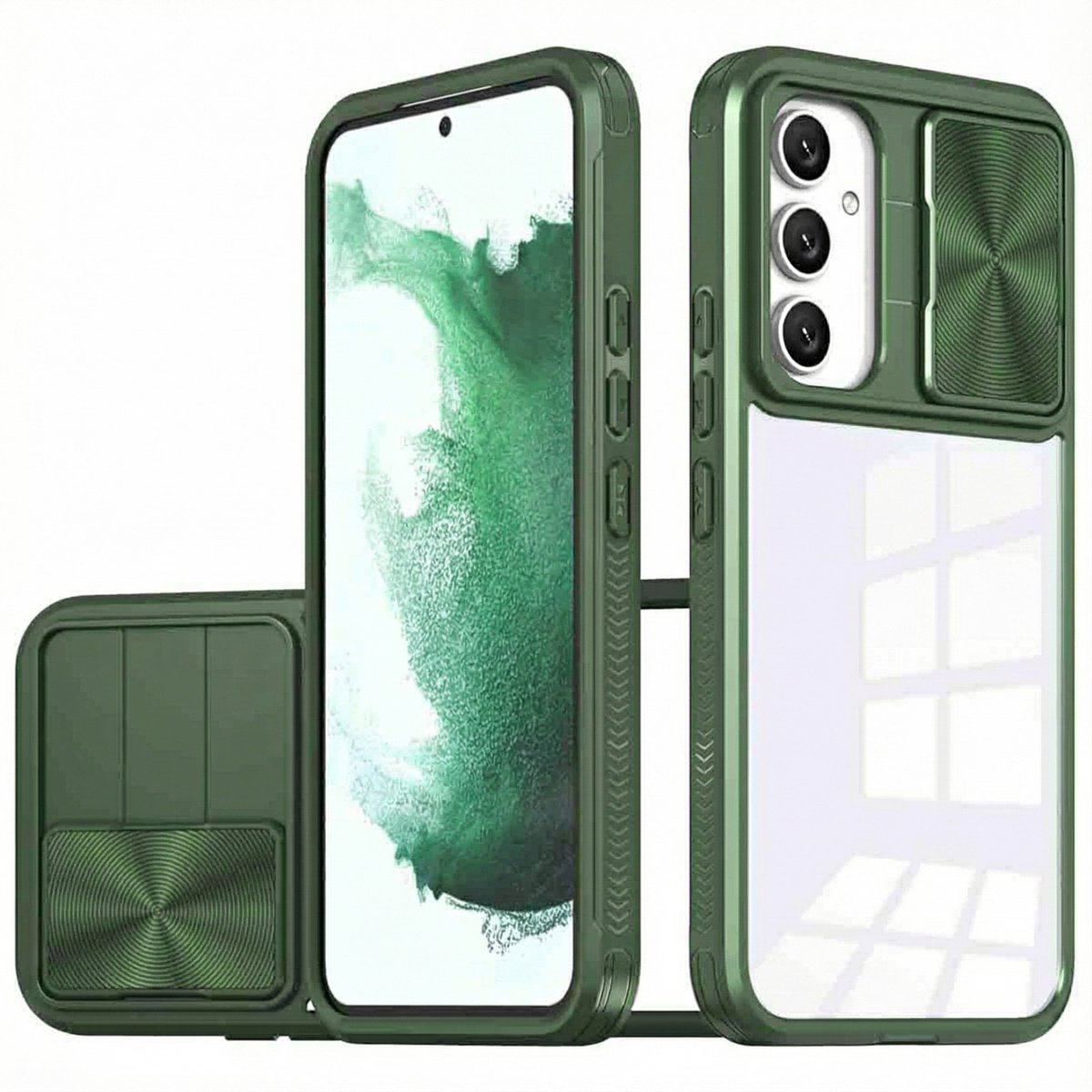 imoshion Hoesje - Geschikt voor Samsung Galaxy A54 (5G) - Camslider Backcover - Donkergroen