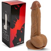 Rosebay Realistische Dildo 21 cm - Dildo met Zuignap & Balzak - Anaal Dildo - Sex Toys voor Mannen en Vrouwen - Seksspeeltjes - Licht Bruin