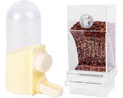 Vogel Waterbak - Drinkfontein Vogels - Vogel Voeding - Automatische Bijvulling - Groot Volume - Wit