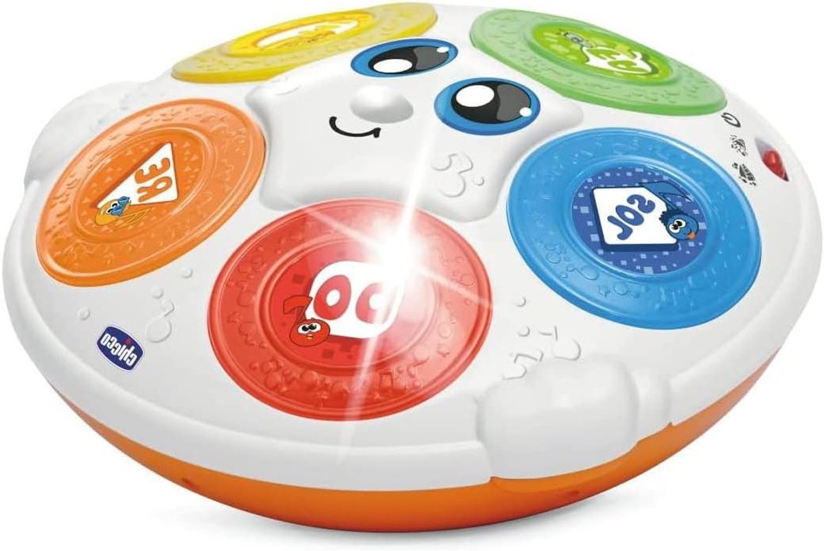 Muziek Trommel - Educatieve Drum - Muziek Leren - Lichtgevende Knoppen - 20x20x8 cm - Meerkleurig