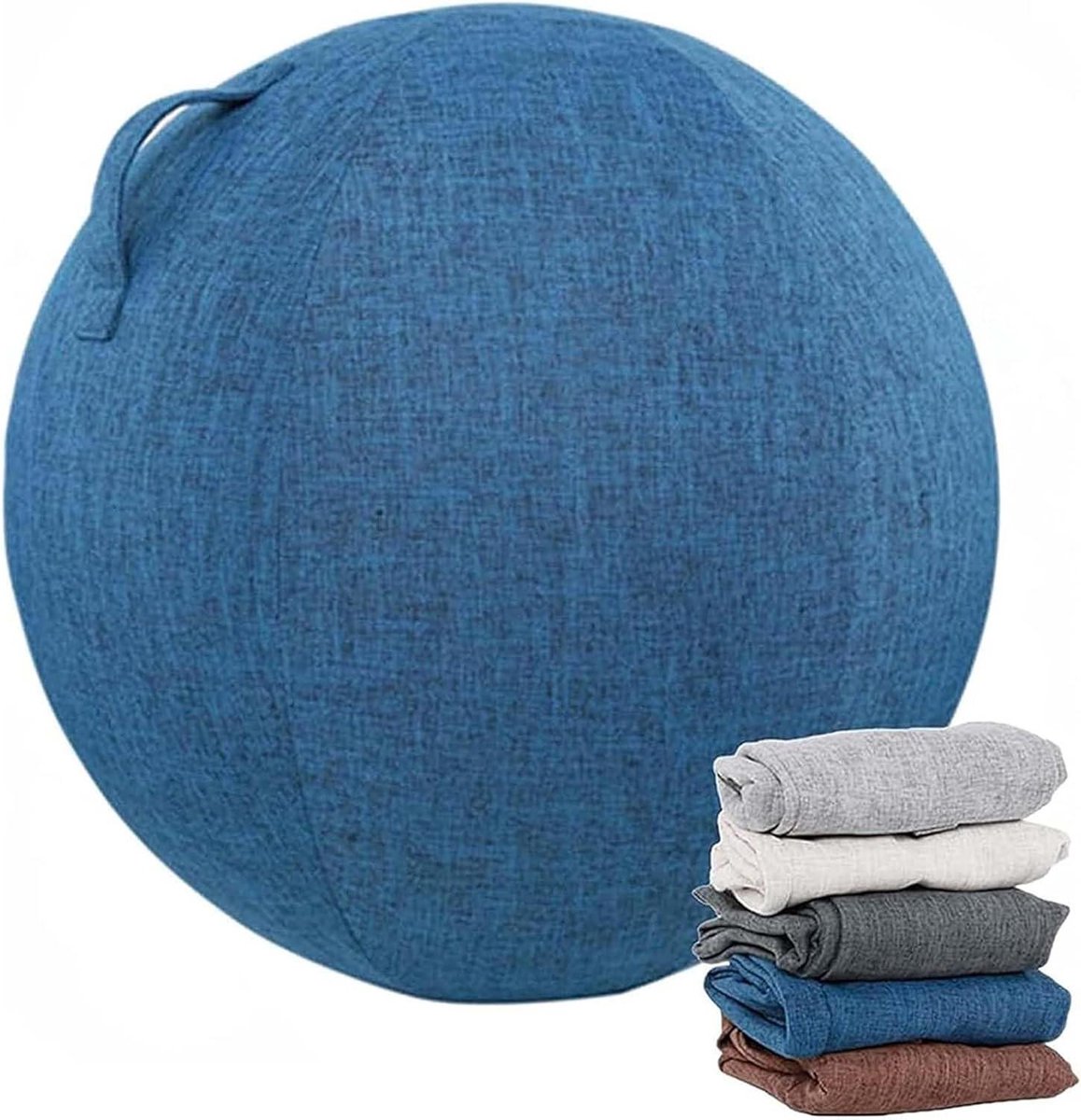 Yogabalhoes - Oefenbalhoes Balansbalbeschermer - Balans Training - Lichtgewicht Opvouwbaar - 65 cm - 02