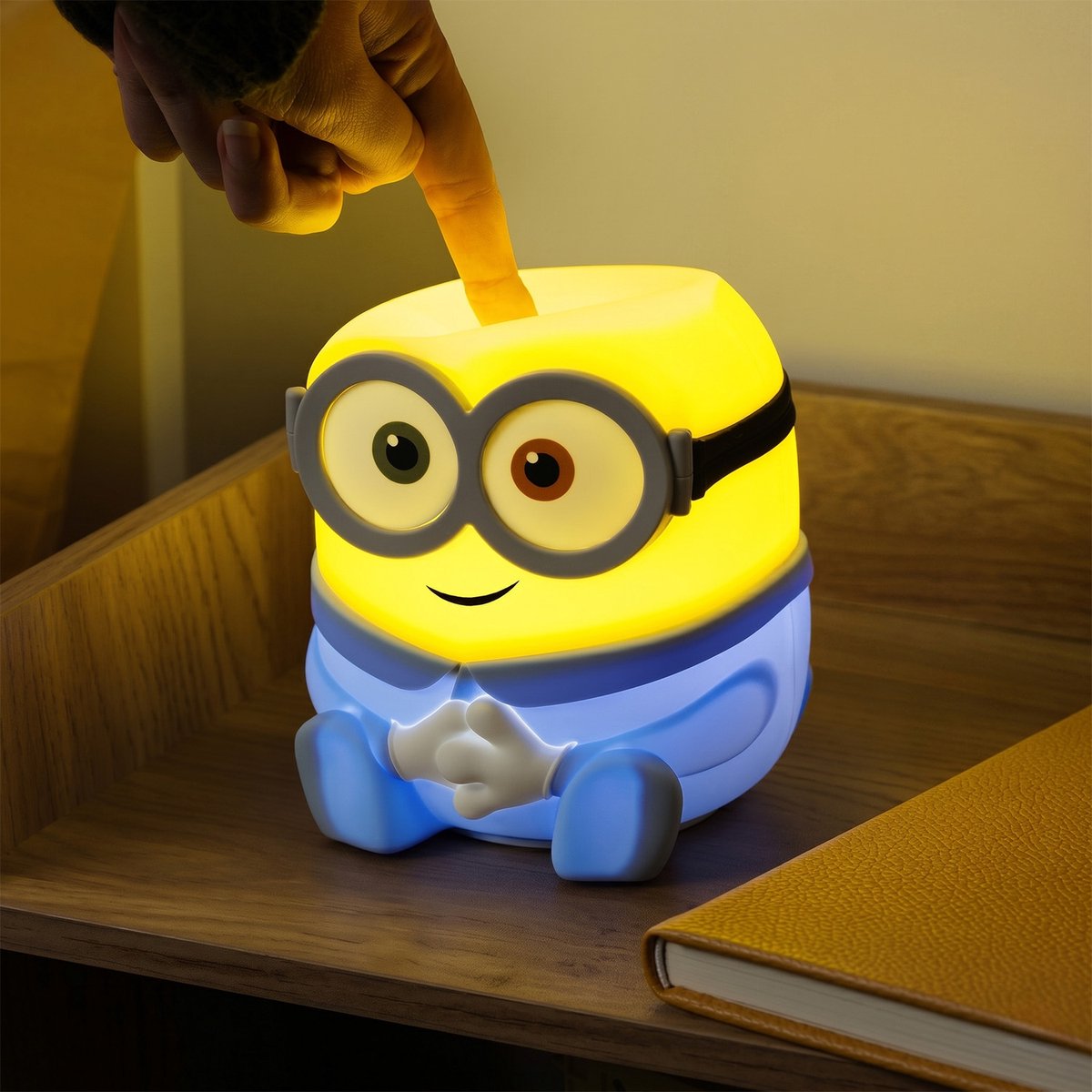 Minions Bob SquishyGlo Silicone Light – Officieel Gelicentieerde Oplaadbare Nachtlamp- Paladone