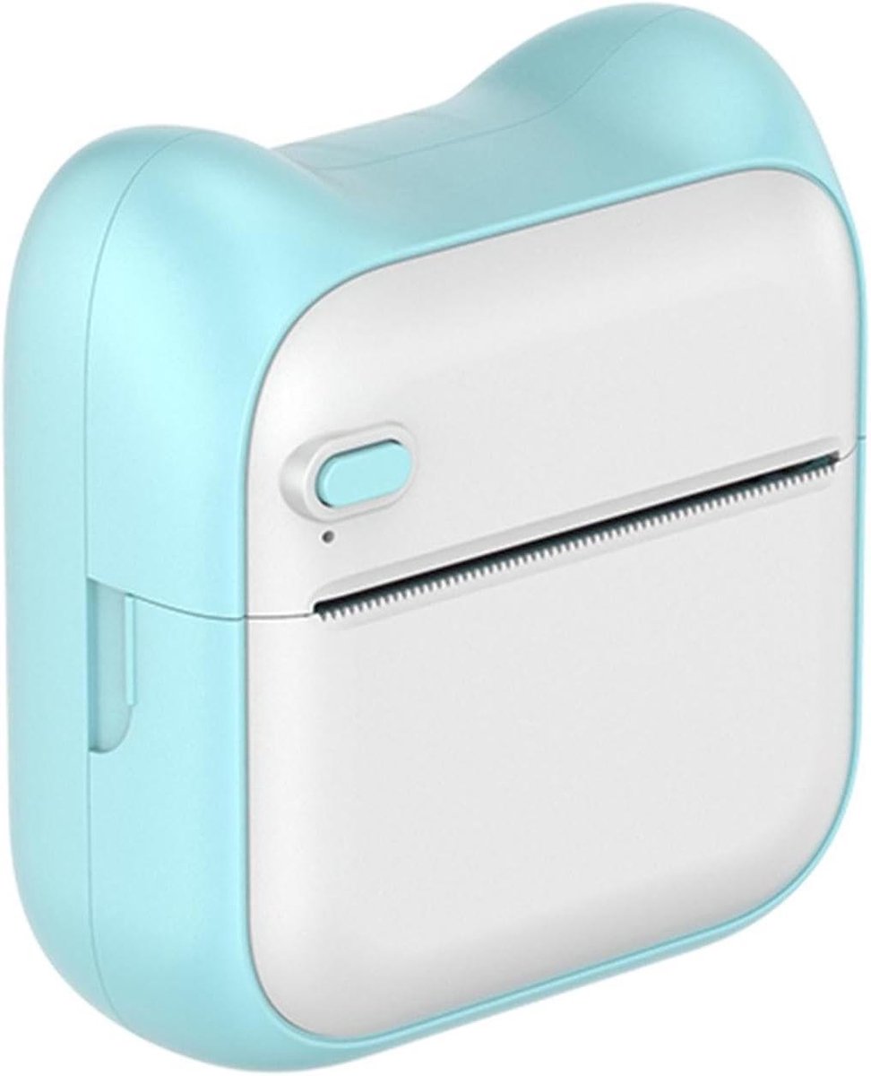 Draagbare Fotoprinter - Mini Printer Instantprinter - Foto's Printen - Zakformaat Ontwerp - 85 x 54 x 8 mm - Blauw