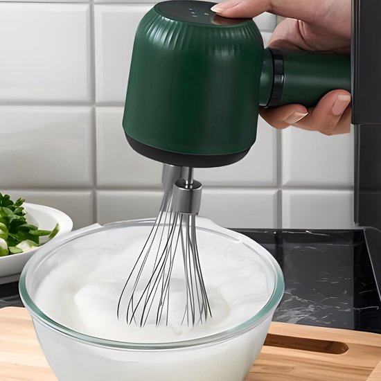 Elektrische Eierroerder - Handmixer Garde - Beslag Maken - Dubbele Koers Mengtechnologie - 21.5 cm - Wit — afbeelding 3