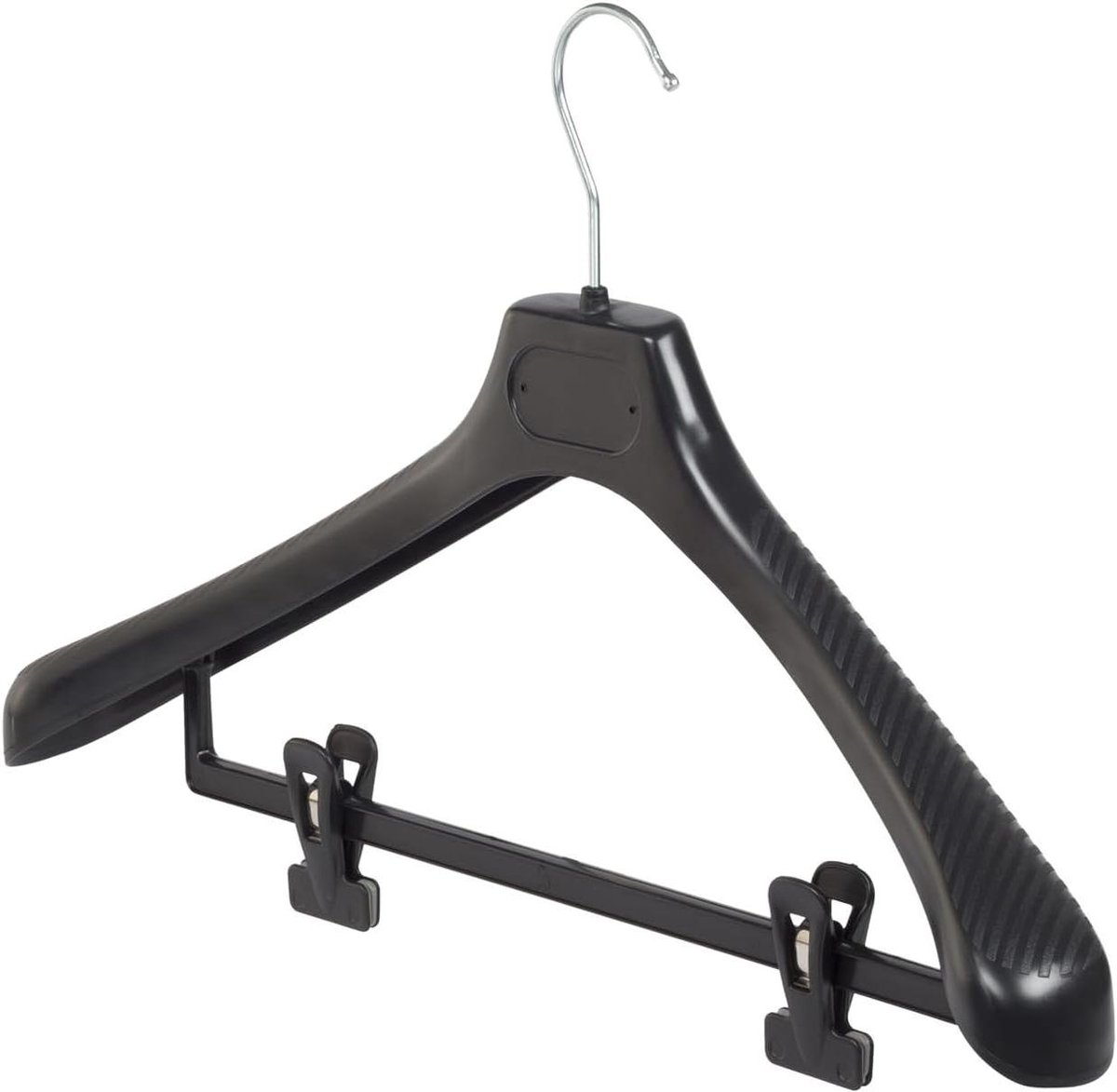 Kledinghangers Set - Kast Organizer - Kleding Opbergen - Brede Schouders - 40 Stuks 45cm - Zwart