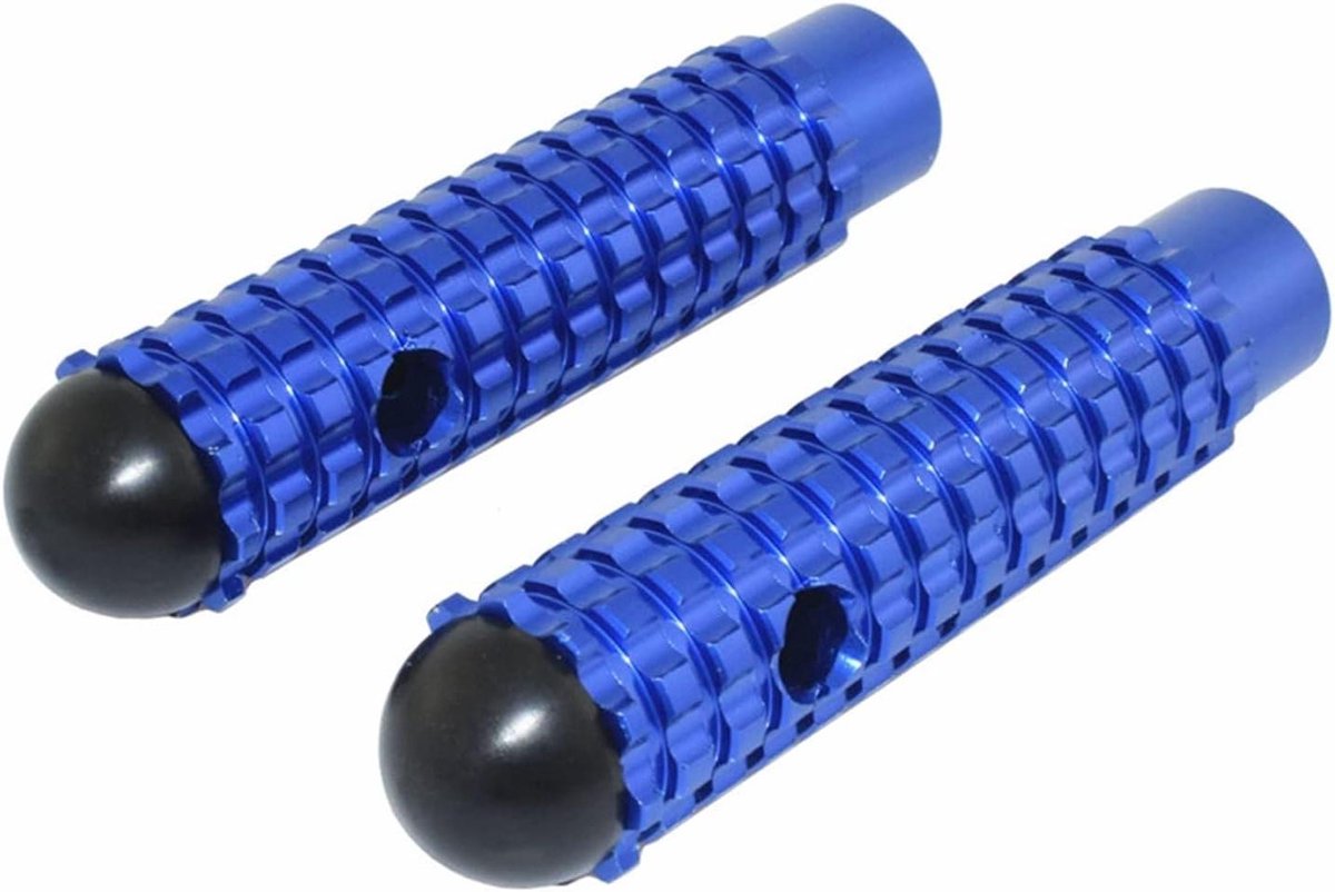Motorfiets Voetsteunen - Opvouwbare Pedalen - Veilig Rijden - Antislip Ontwerp - 2 Stuks - Blauw