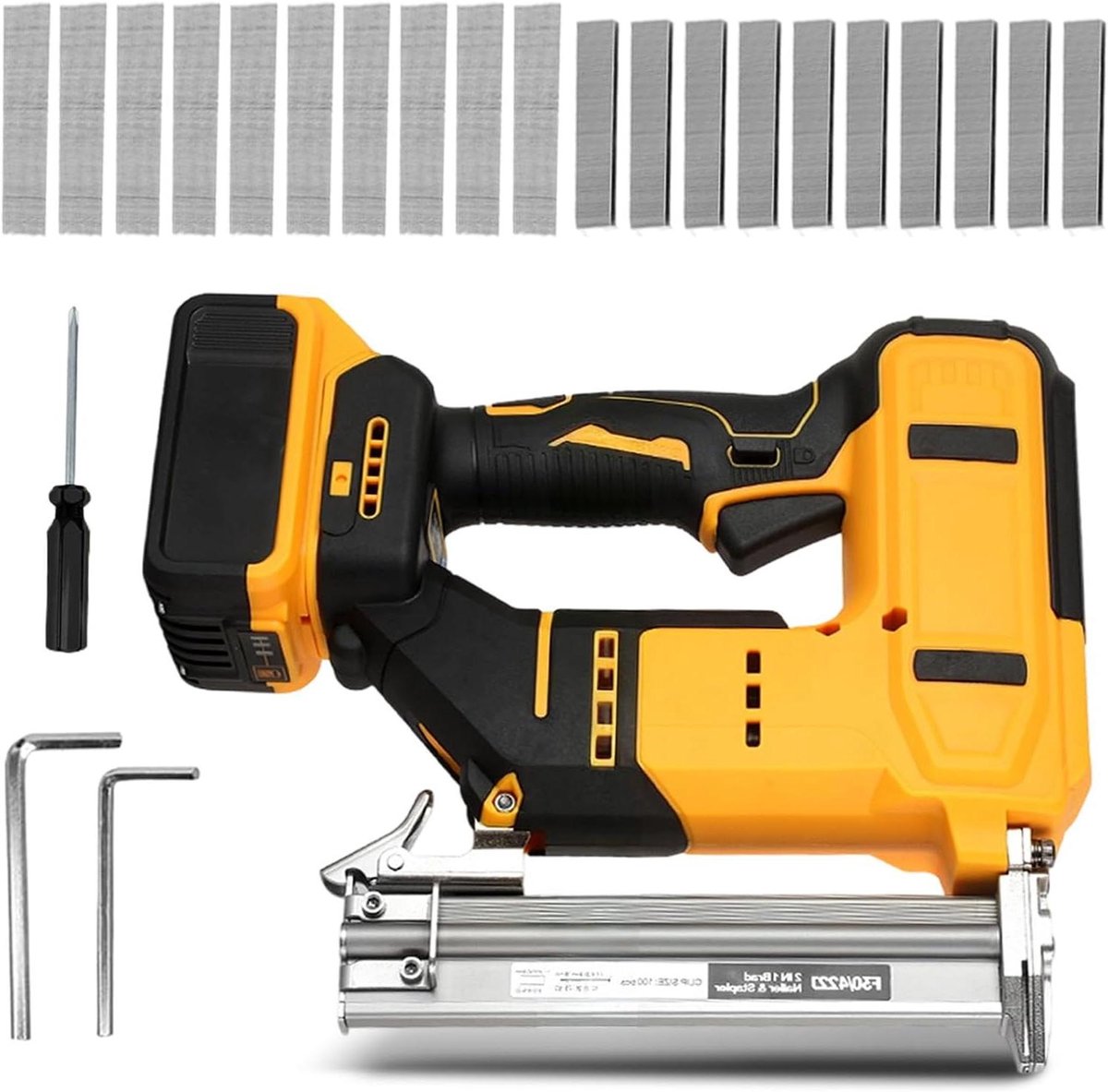 Accutacker Nagelpistool - Elektrische Tacker - Houtbewerking Klussen - 2-in-1 Tacker - 2000 Spijkers - Zwart