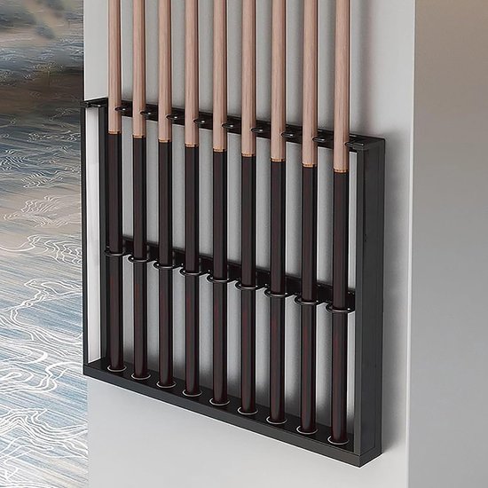 Pool Keu Rek - Biljart Keu Houder - Keuen Organiseren - Duurzaam Metalen Ontwerp - 40x6x50cm - Oranje — afbeelding 3