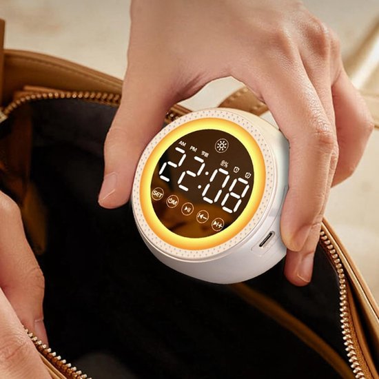 Witte Ruis Machine - Slaapgeluiden Apparaat - Verbeteren Slaap - 25 Rustgevende Geluiden - 240 Grams - Beige — afbeelding 4