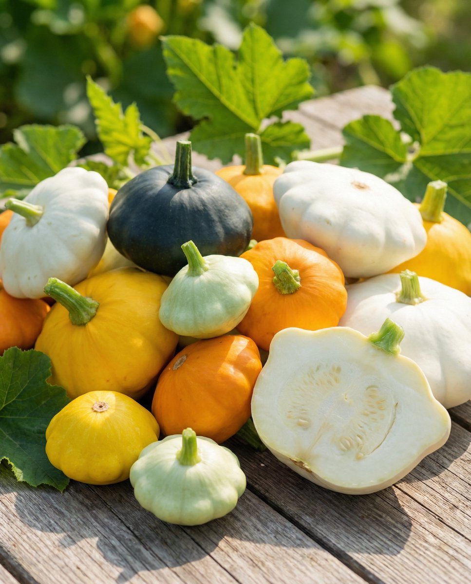 3 sets - Courgette Patisson Zaden Cucurbita Pepo Eenjarig Colour Mix