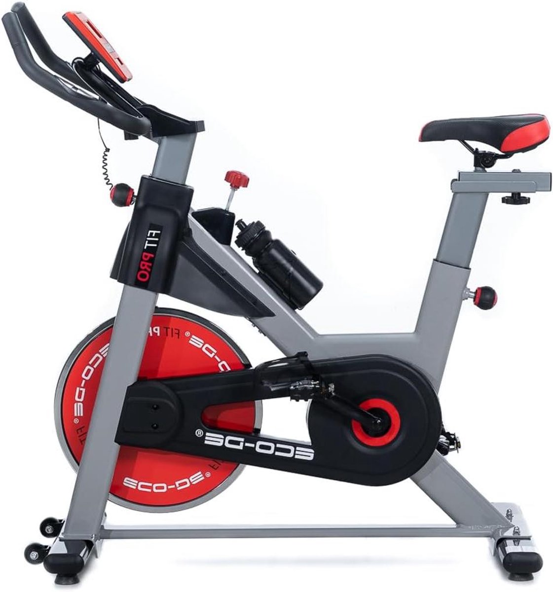 Spinning Hometrainer - Indoor Fiets - Cardio Training - Stille Riemaandrijving - Max 110 kg - Zwart