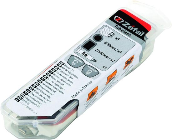 Tubeless Reparatiekit - Fietsband reparatie - Fietsbanden repareren - Compacte Doos - 5 gram - Zwart van Merkloos — afbeelding 2