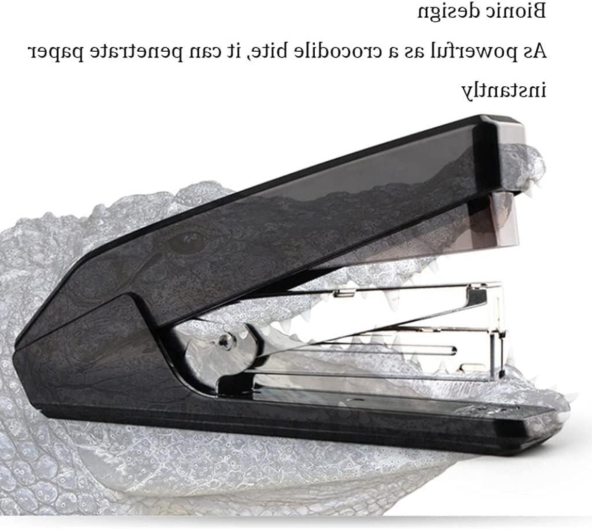 Nietmachine Bureau - Kantoor Nietmachine - Papier Binden - Arbeidsbesparend Ontwerp - 173x43x98mm - Zwart