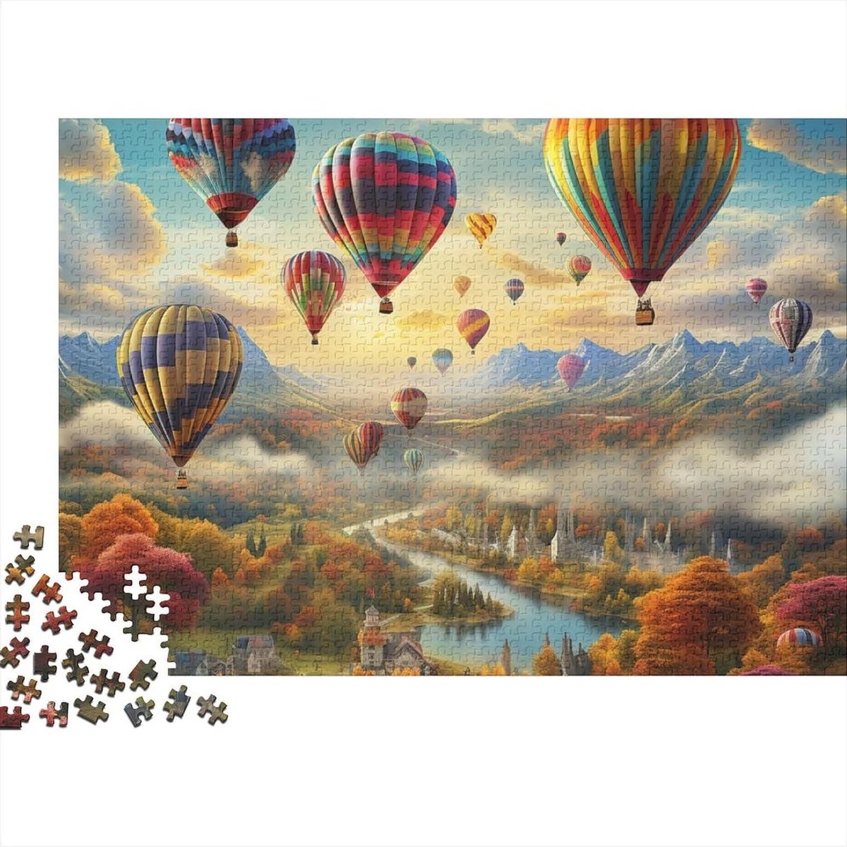 Legpuzzel Volwassenen - Puzzel Stukjes - Ontspanning Thuis - Met Bonus Poster - 75 x 50 cm - Style-12