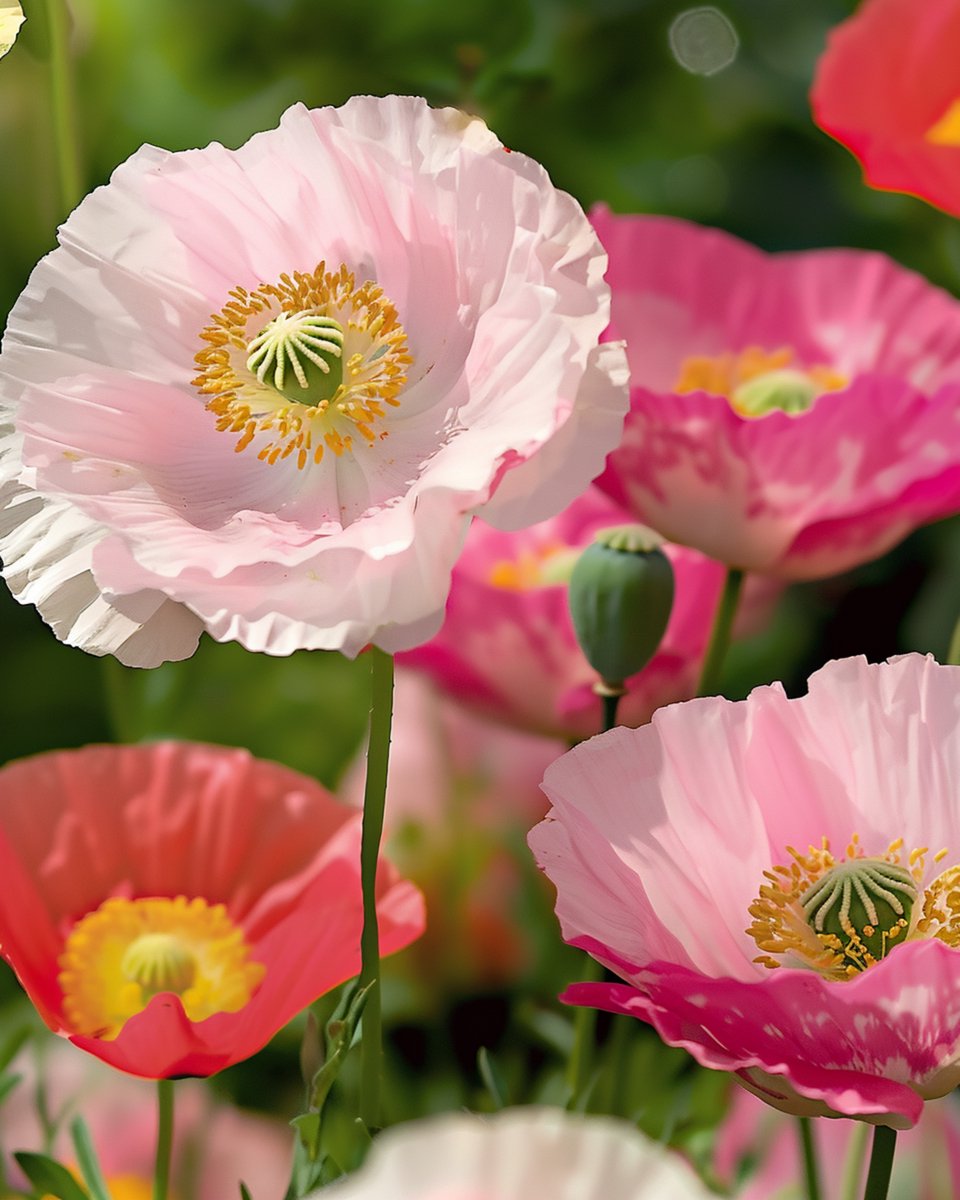 2 sets - Papaver Shirley Zaden Papaver Rhoeas Eenjarig Gemengd Mix
