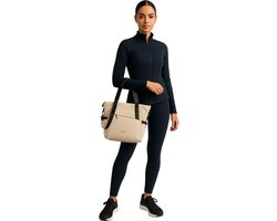 Hedgren Galactic – Shopper / Tote bag – Waterafstotend & stofwerend – Afneembare schouderriem – A4-formaat – Polyester - Stone Beige
