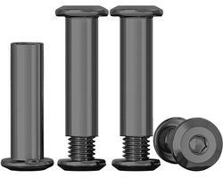 Set van 10 Verbindingsschroeven M5 x 25 mm RVS met Mofmoeren voor Meubels en Planken