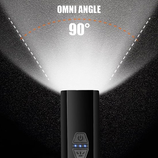 VHV - Fietslamp - oplaadbare fiets voorlamp - 900 lumen - USB-C oplaadbaar - 3 lichtstanden - anti-verblinding - voor nachtritten, stadsfiets, racefiets en mountainbike — afbeelding 4
