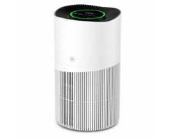 ITRONIQ Smart Luchtreiniger HEPA H13 Met Wifi - Air Purifier Tegen Huisdieren Geuren Pollen en Stof - Stil - 120 m2 - Wit