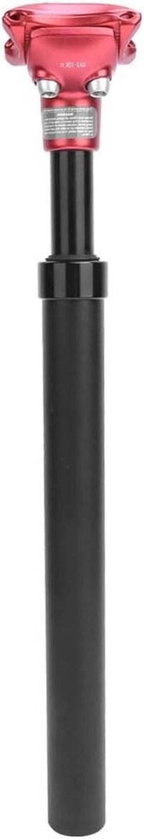 Fiets Zadelpen - Aluminium Onderdeel - Mountainbiken - Met Vering - 27.2mm x 350mm - Zwart