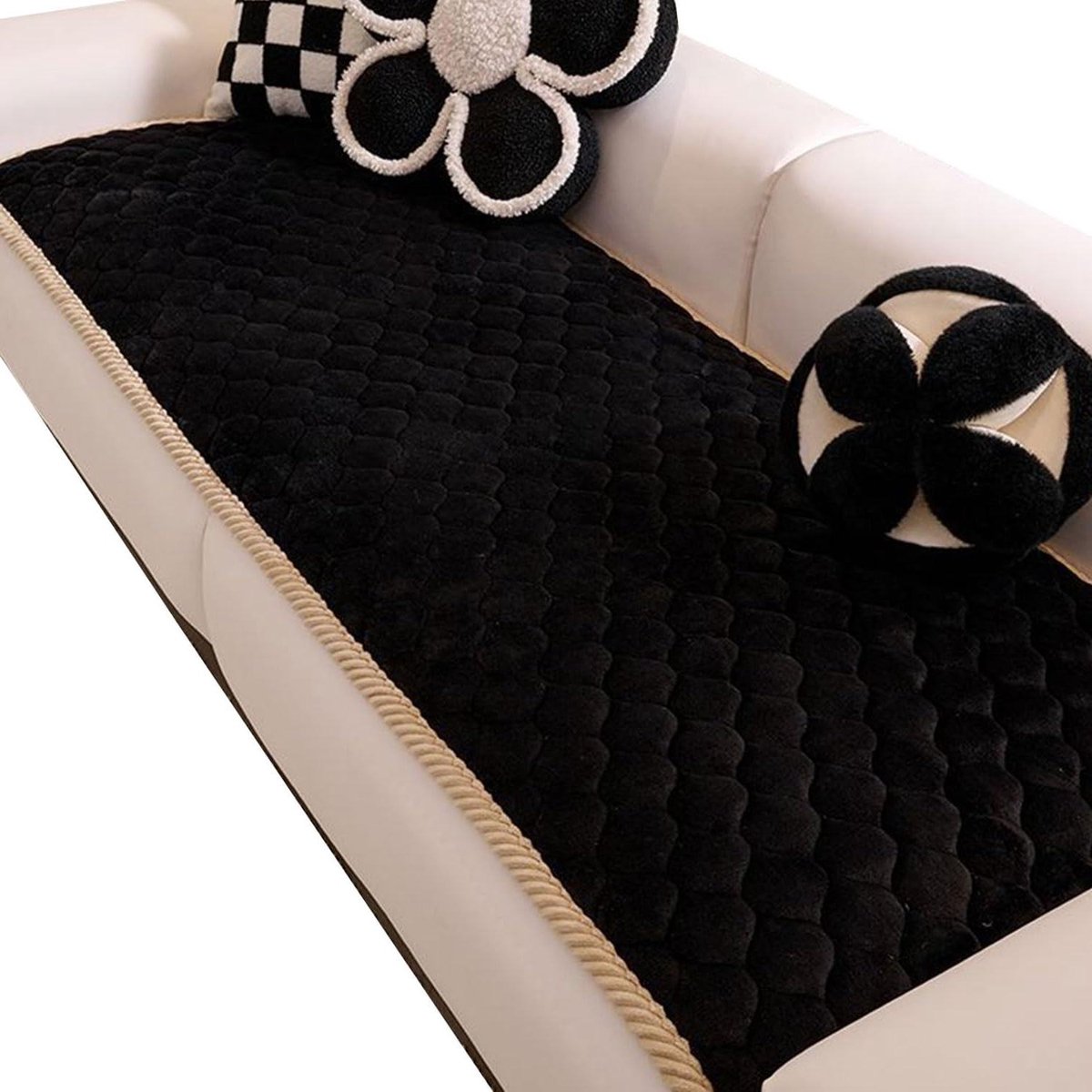 Bankhoezen - Meubelbeschermers - Meubels Beschermen - Antislip Siliconenkorrels - 50x200cm