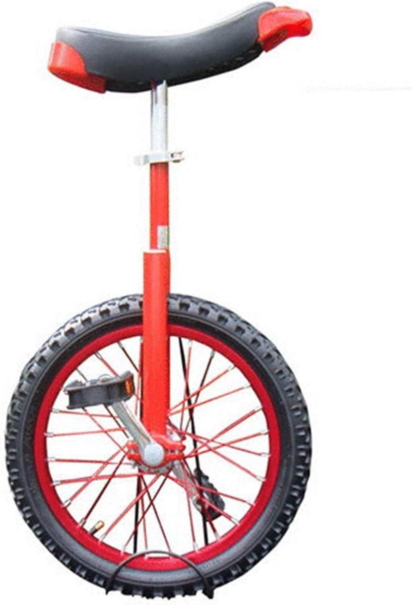 Eenwieler - Wieltrainer - Buitensport - Verstelbaar - 18 inch - Rood