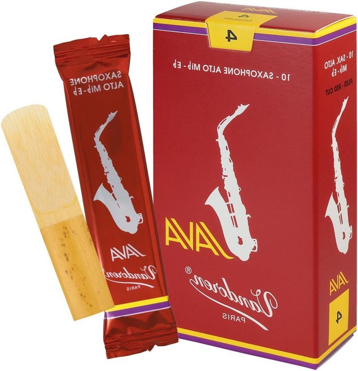 Altsaxofoon Riet - Houtblaasriet - Muziek Maken - Verbeterde Toon - 10 Stuks - Rood