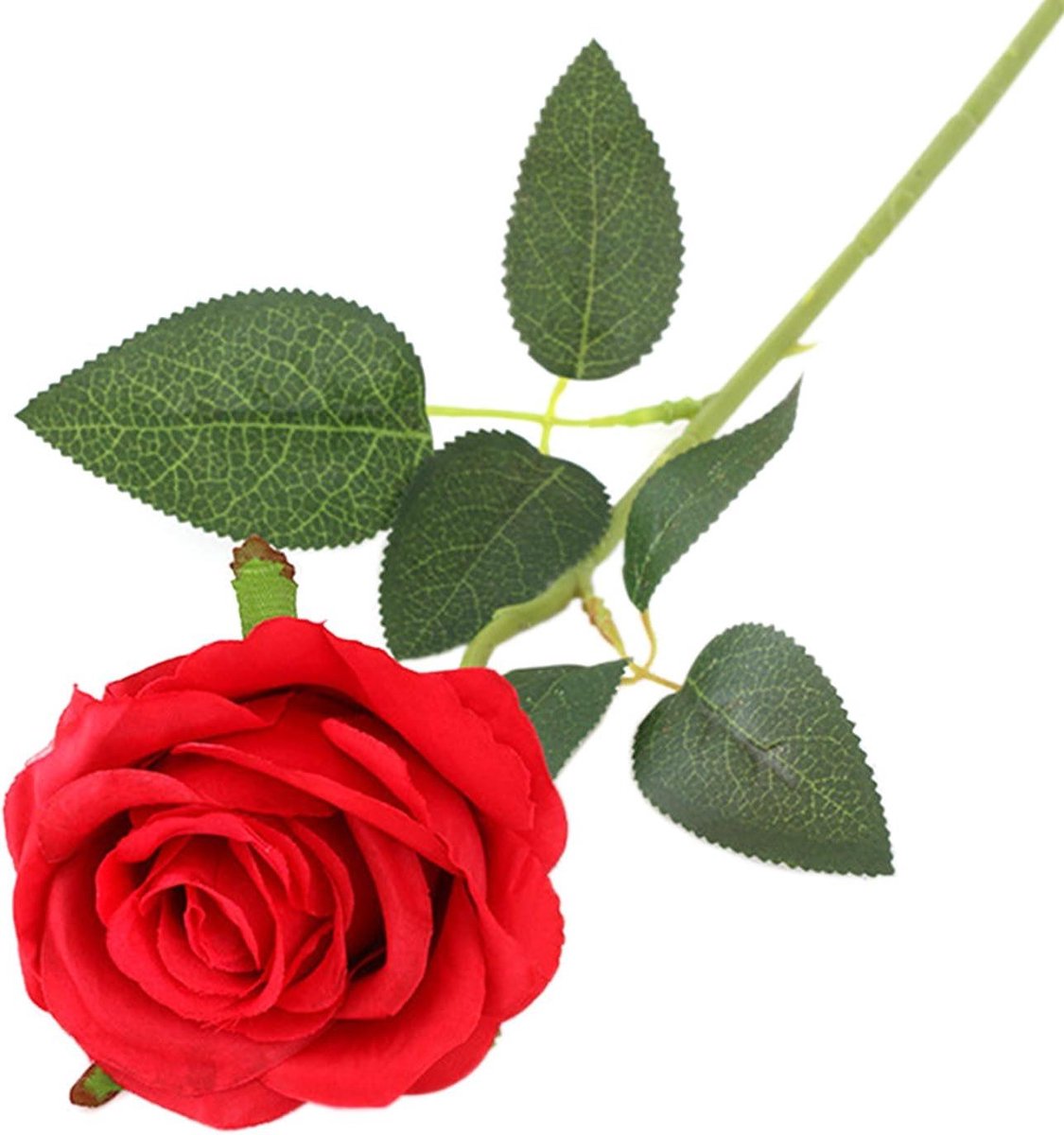 Kunst roos - Decoratie bloem - Huis decoreren - Niet verwelkend - 50 cm lang - Rood
