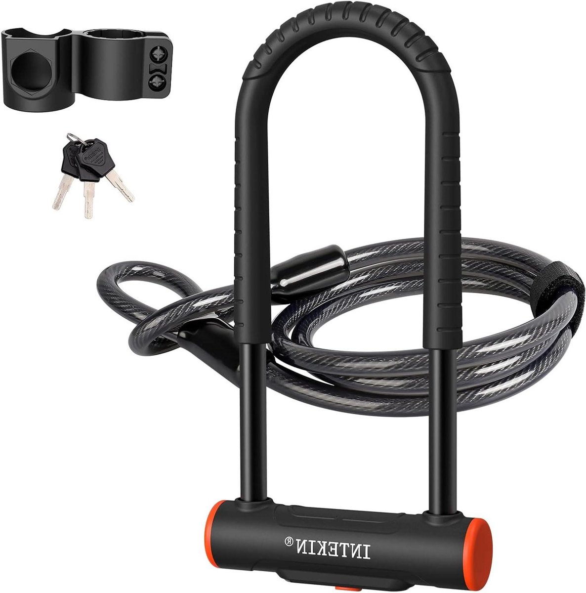 Fiets U-slot - Beveiligingskabel - Fiets Beveiligen - Extra Stevige Beugel - 16mm dik - Zwart