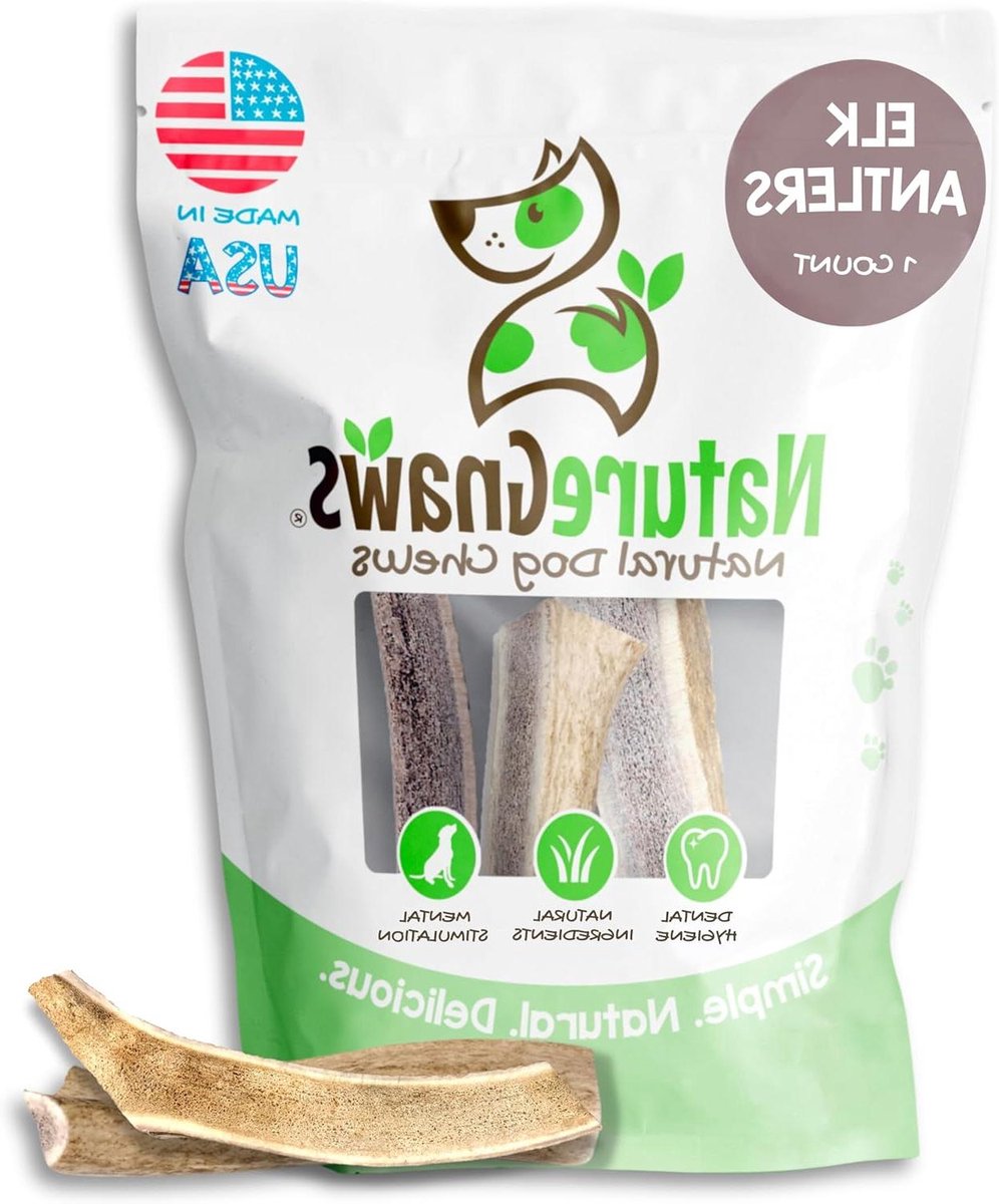 Hondenkauwgewei - Natuurlijk kauwspeelgoed - Tandverzorging Hond - 100% Natuurlijk Gewei - 1 Stuk - Natuurlijk
