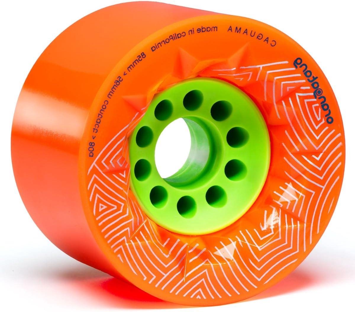 Longboard Wielen Skateboard Onderdelen Comfortabel Rijden Grote Gladde Urethaan 85 mm Diameter Oranje