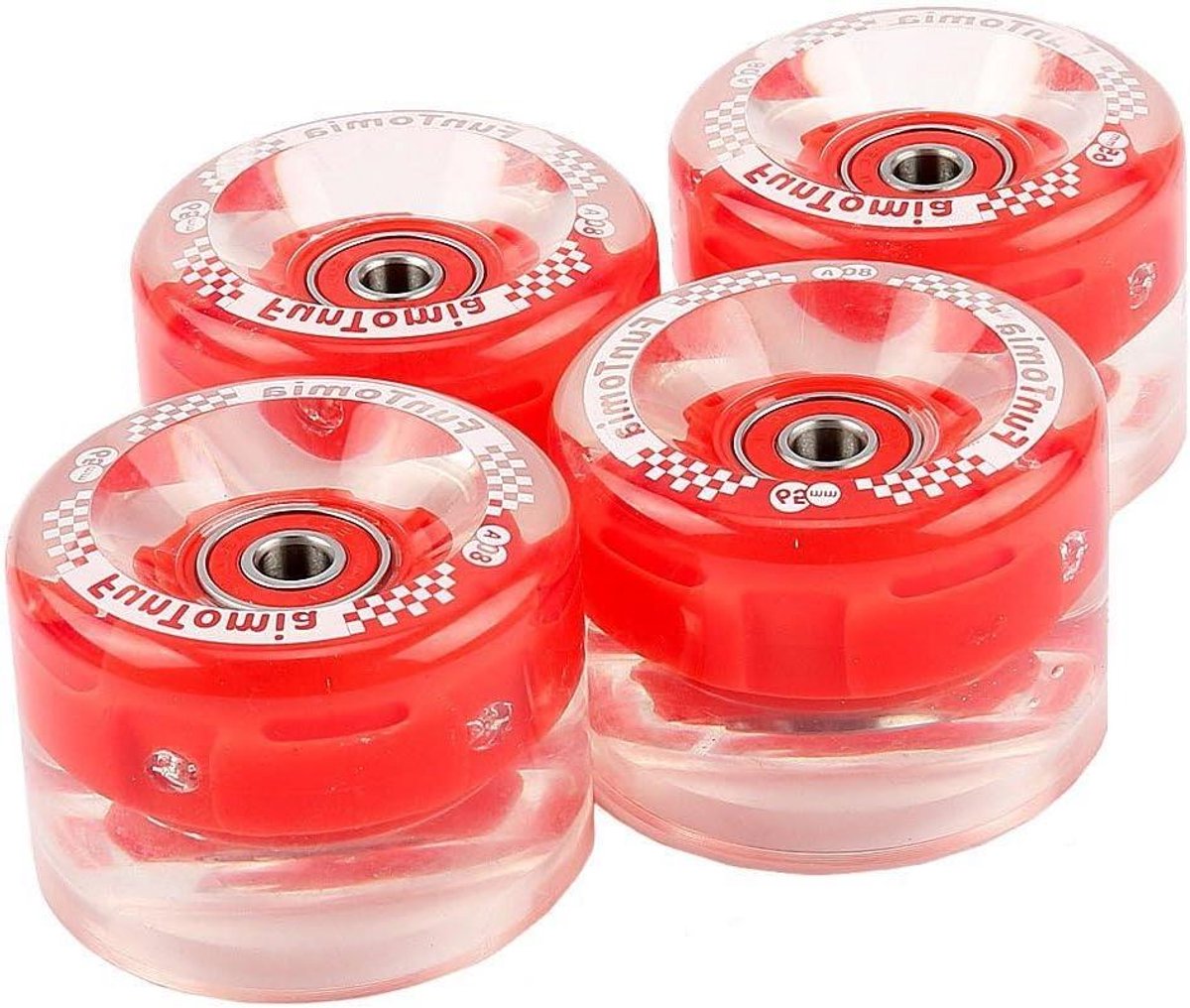 Skateboard wielen Longboard wielen Freeriden en dansen Geïntegreerde LED dynamo 65x45mm 80A