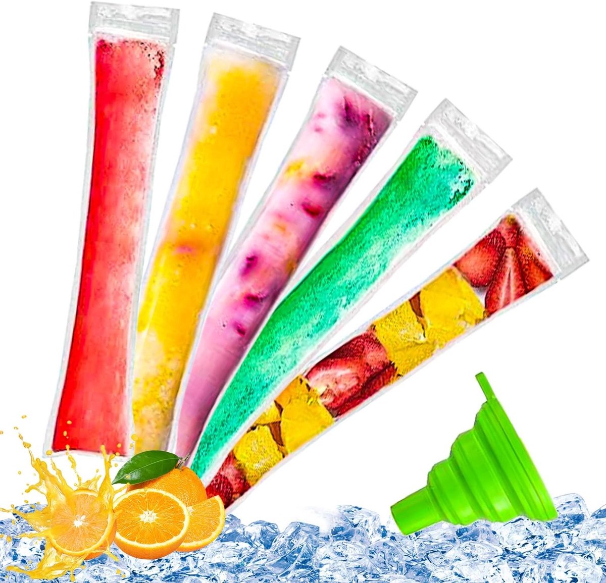 150 Stuks IJsstaafzakken voor DIY IJsjes, Perfect voor IJs, Yogurt en Chocolade Snacks