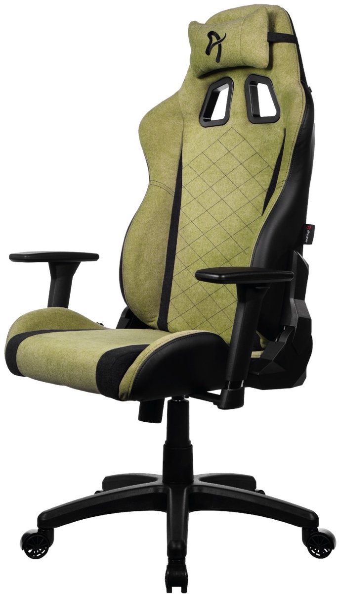 Arozzi Avanti Gaming Stoel – SoftFabric – Ergonomisch & Verstelbaar – Mosgroen (Moss Green)