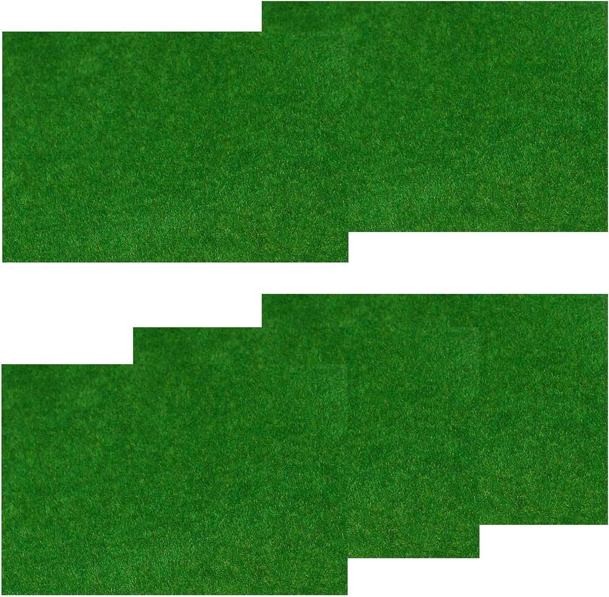 Grasmat Set - Gazonmat Kunstgras - Landschapsarchitectuur Modellen - Realistisch Zacht - 5 Stuks 20x30cm - Donkergroen