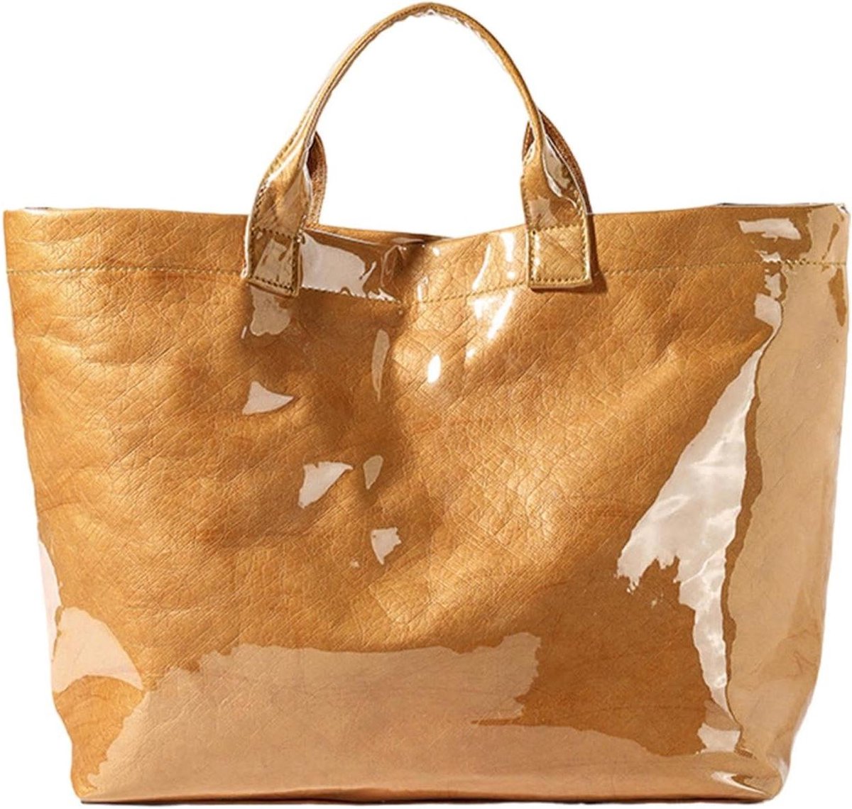 Draagtas - Boodschappentas Shopper - Dagelijks Gebruik - Met Monogram Print - 36 x 30 x 10 cm