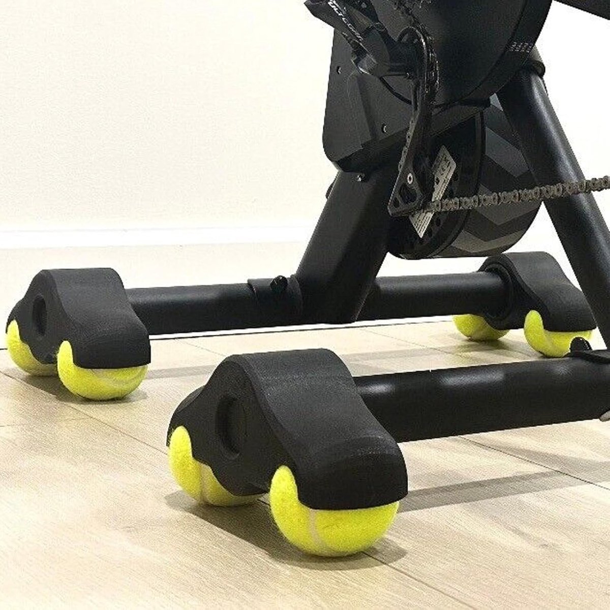 Fietstrainer Voeten - Rocker Plates - Indoor Fietsen - Verbeterde Stabiliteit - 4 stuks - Zwart