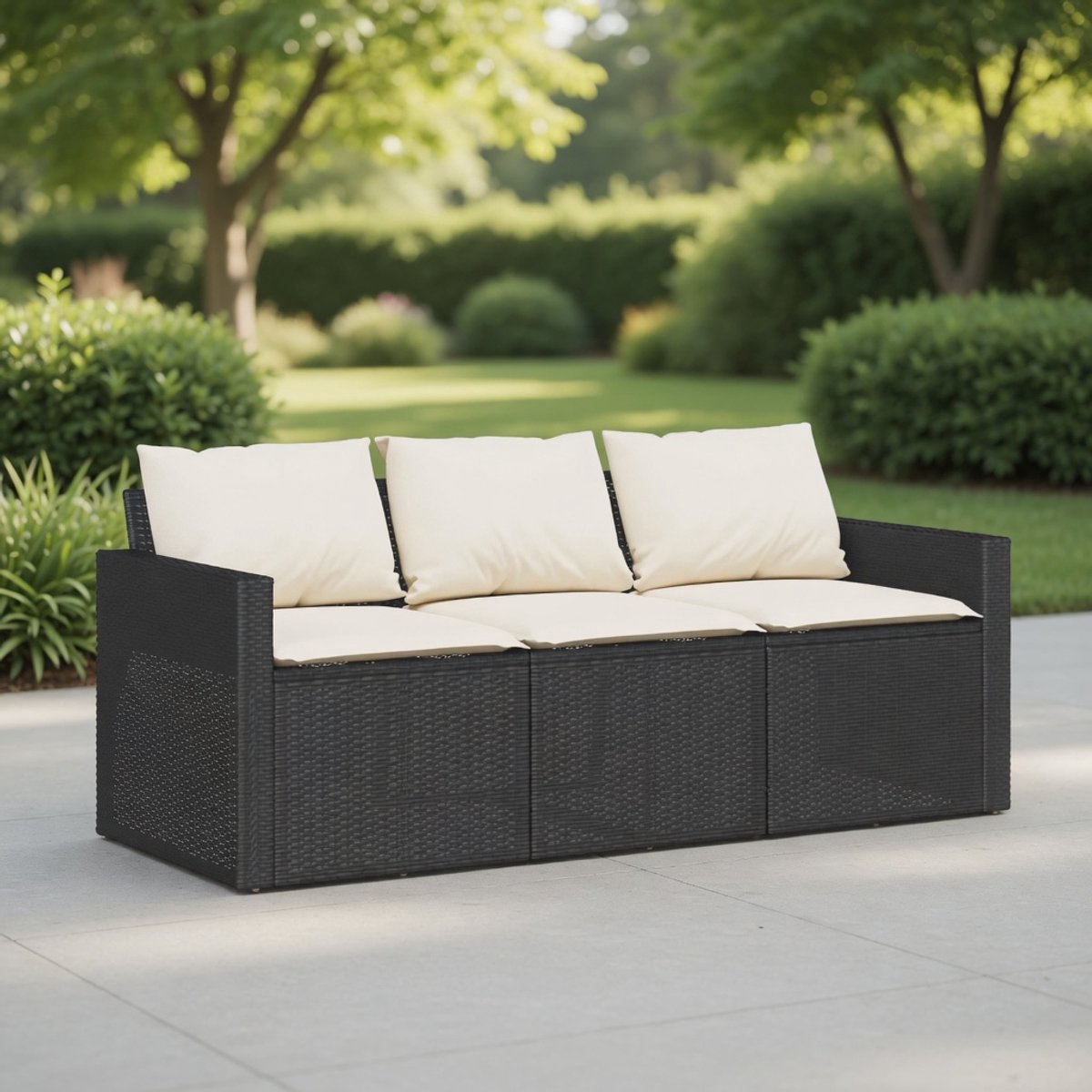 Luxe Bank – Zwart – 177 cm – Industrohome