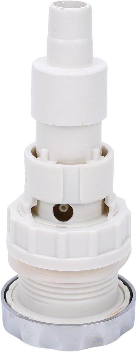 Luchtknopschakelaar - Spa Schakelaar Pneumatisch - Bad Ontspanning - Stille Werking - 16-18 mm connector - Wit