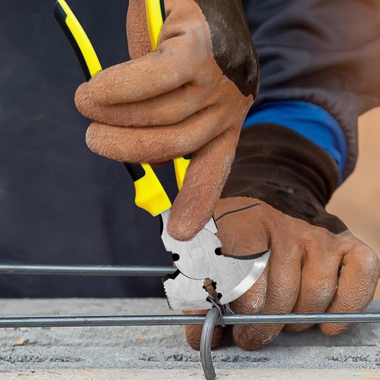 Fence Tang - Gereedschap Voor Het Snijden Van Staaldraad Met Een Hektang - Robuuste Trekker Om Te Snijden Grijpen Handspijker Kabeldraad Landbouw Bouw — afbeelding 3
