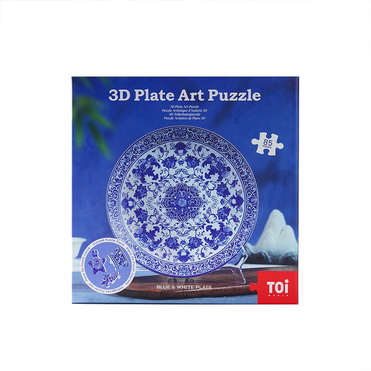 Delfts Blauw 3D Bord Puzzel - Decoratief Bouwpakket