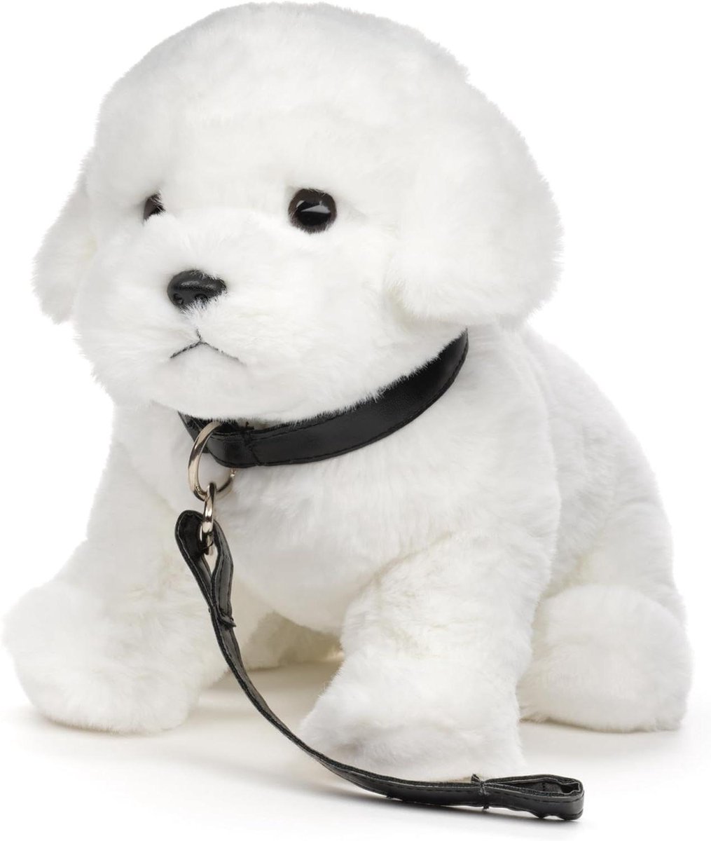 Pluche Hond - Knuffeldier Dier - Spelen en Cado - Levensecht Design - 26 cm Lengte - Wit