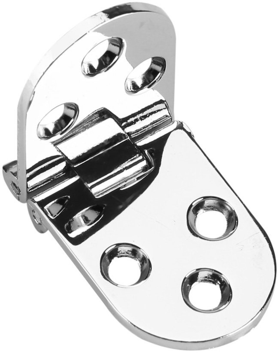 Verpakking 2 scharnieren - Zinklegering metaal - Ronde randen - Naaimachine - 180 graden - Klaptafel - Scharnieren - Kast - Meubels - Keuken - Slaapkamer - 80 x 30 x 22 mm .