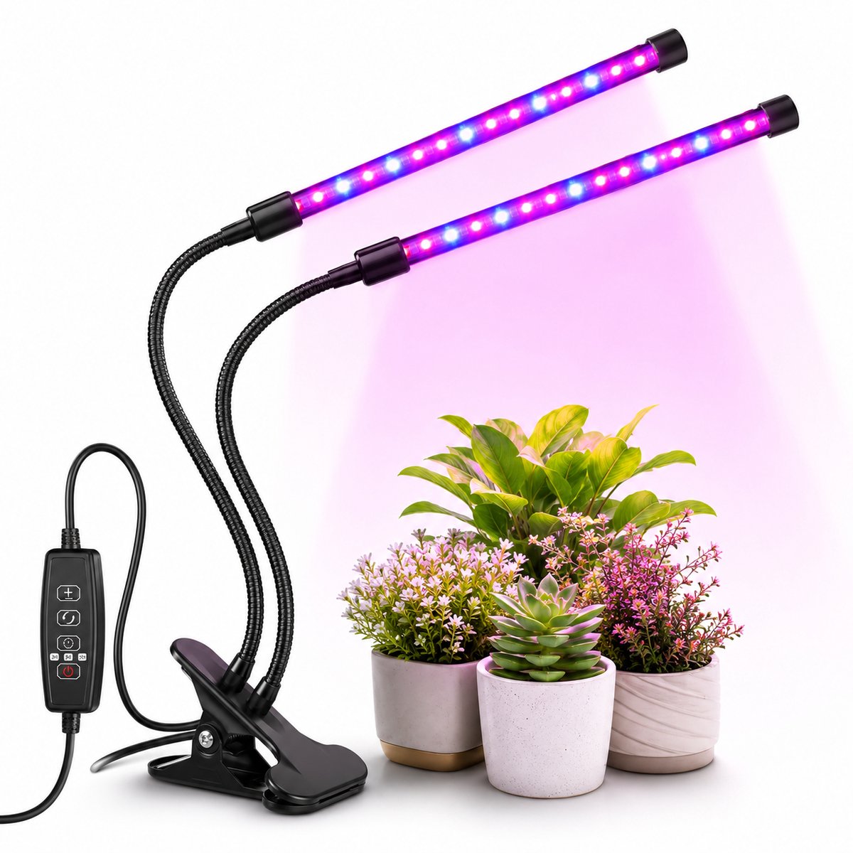 BOTC Kweeklamp LED voor planten - Groeilamp met Statief - Grow Light - Kweeklampen - Groeilamp - Zwart