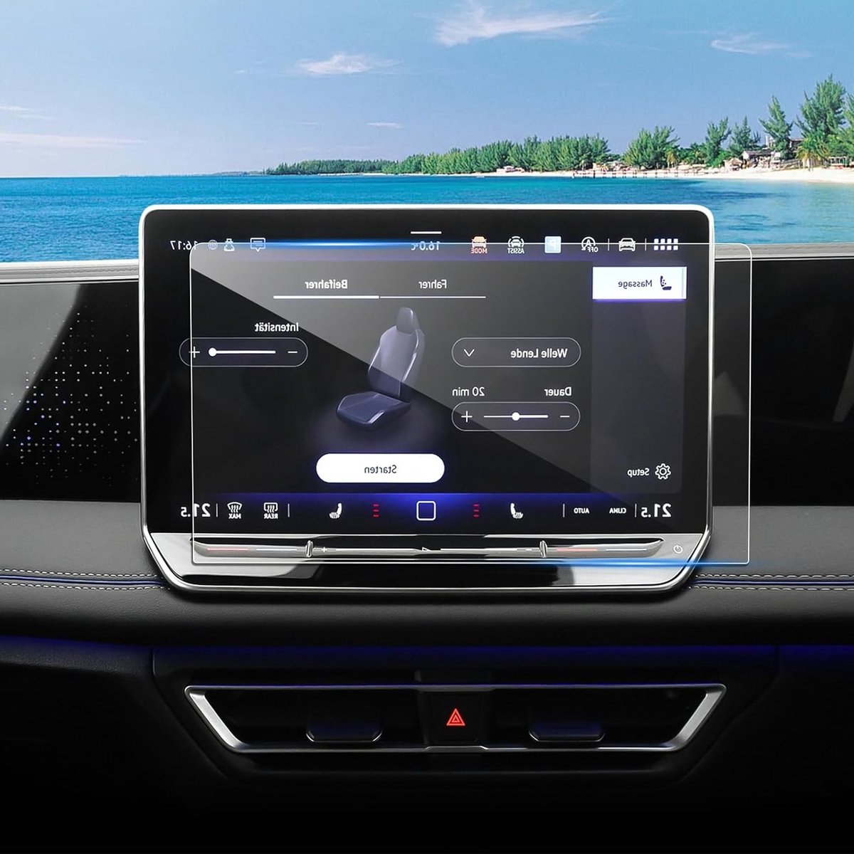 Navigatiescherm Beschermfolie voor VW Tiguan 3 (2024-2025) - 4H Krasbestendige PET Folie voor GPS Scherm (12,9 Inch) - Set van 2