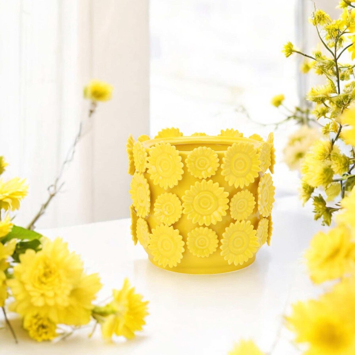 Vaas Sunny Side Up geel 17cm